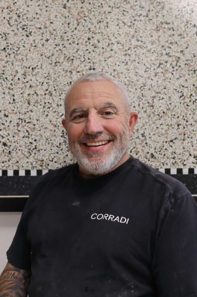 Aldo Corradi vertelt wat het bedrijf en terrazzo voor hem betekenen